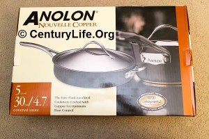 5-qt (12") Anolon Nouvelle Copper Saute Pan