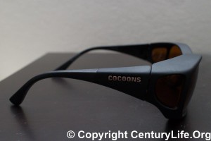 My first pair of orange-tinted sunglasses from over 2 years ago (Cocoons).