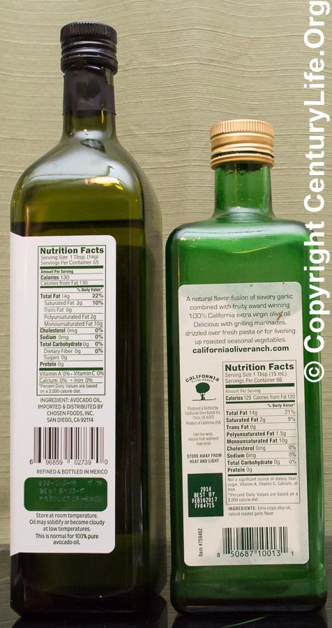 Chosen Foods Avocado Oil and California Olive Ranch Oil