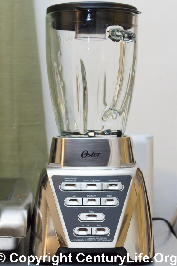 Oster Blender  Pro 1200 with Glass Jar, 24-Ounce Smoothie Cup, Brushed  Nickel 